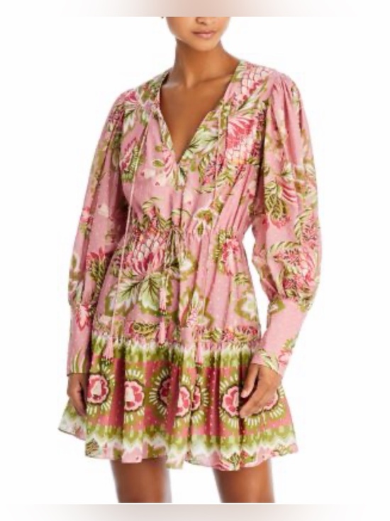 FARM Rio Dresses & Skirts - Farm Rio Aura Peasant Mini Dress Size Large - C30-042